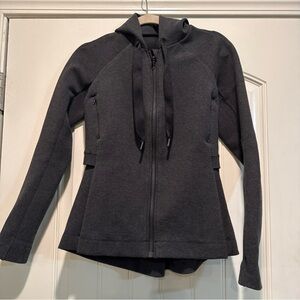 Lululemon & Go Skyline Spacer Dark Charcoal Hooded Zip Jacket